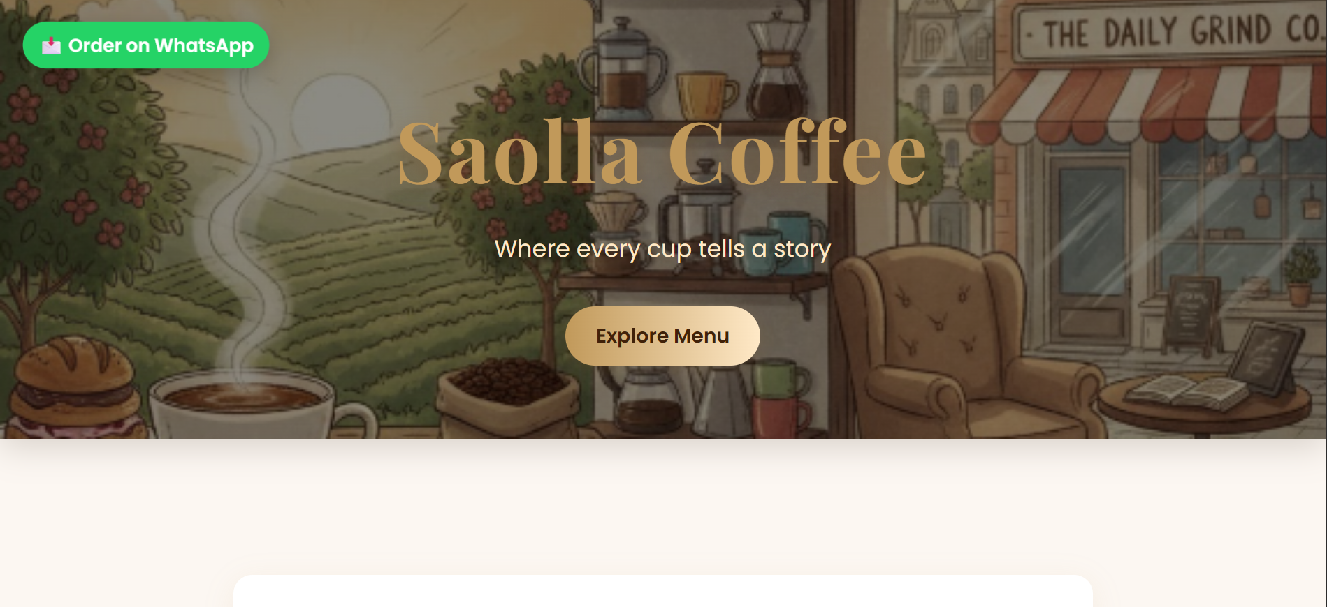Coffee Shop Website Preview